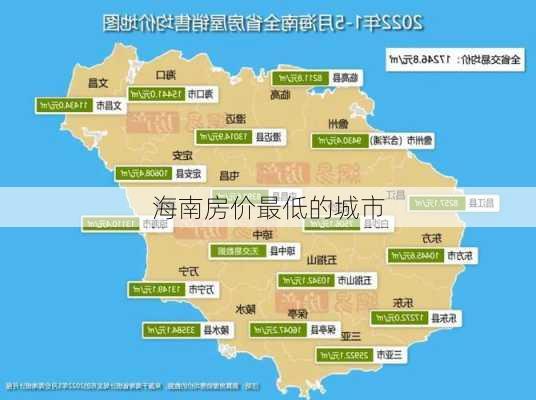 海南房价最低的城市