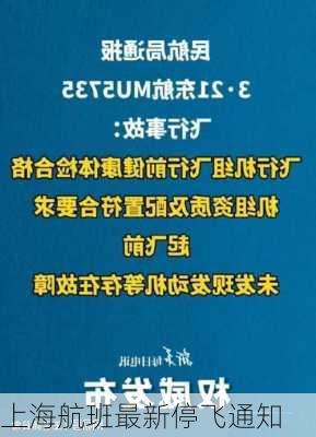 上海航班最新停飞通知