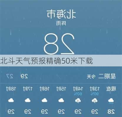 北斗天气预报精确50米下载