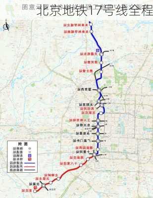 北京地铁17号线全程