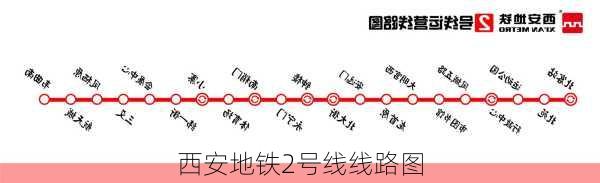 西安地铁2号线线路图