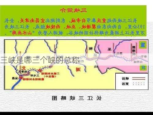 三峡是哪三个峡的总称