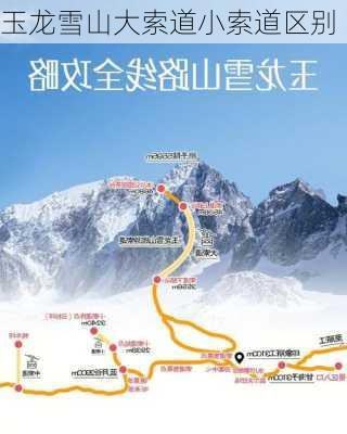 玉龙雪山大索道小索道区别