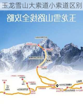 玉龙雪山大索道小索道区别