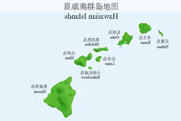 夏威夷群岛地图