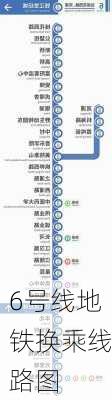 6号线地铁换乘线路图