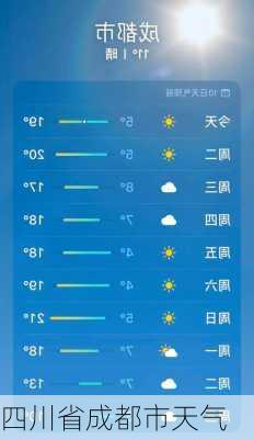 四川省成都市天气