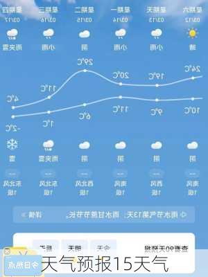 天气预报15天气