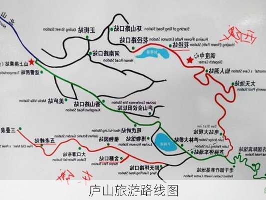 庐山旅游路线图