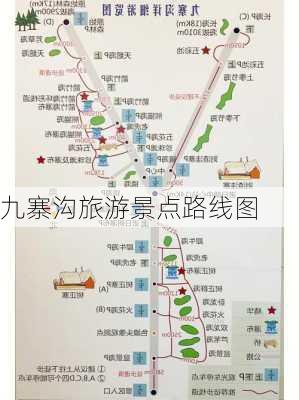 九寨沟旅游景点路线图