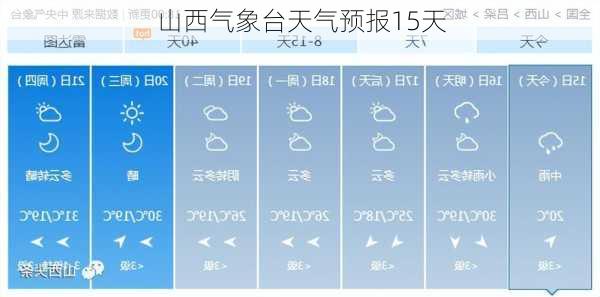 山西气象台天气预报15天