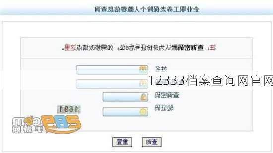 12333档案查询网官网