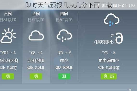 即时天气预报几点几分下雨下载