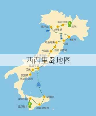 西西里岛地图