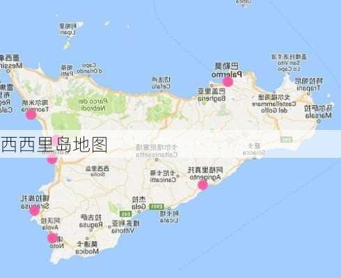 西西里岛地图