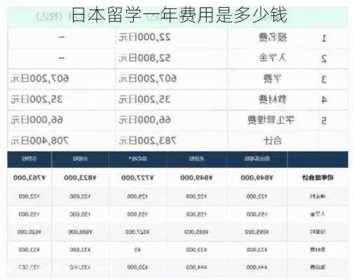 日本留学一年费用是多少钱