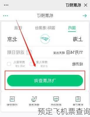 预定飞机票查询