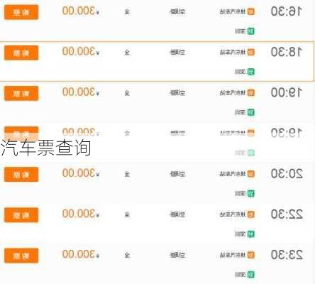 汽车票查询