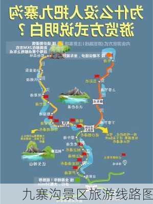 九寨沟景区旅游线路图