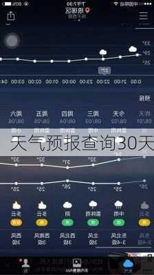 天气预报查询30天