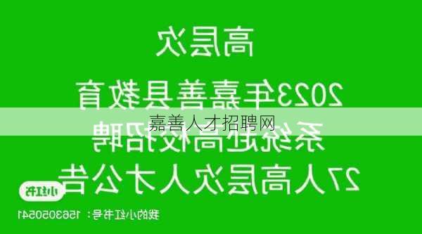 嘉善人才招聘网