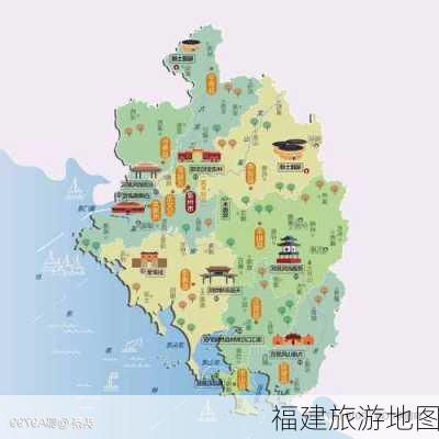 福建旅游地图