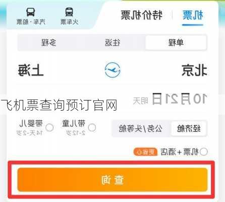 飞机票查询预订官网